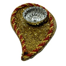 Single Mehndi Leaf Tray 2 Plates Traditional for Intricate Henna Patterns Durabl