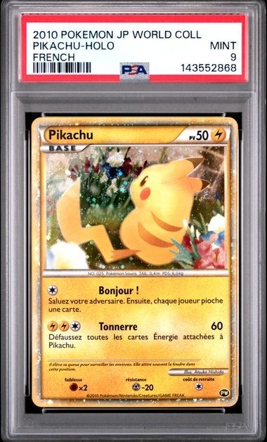 2010 ピカチュウ World Pikachu ワールド ポーランド psa9 2010 Pokemon Pikachu World Collection French HOLO PSA 9 MINT | eBay