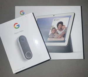 Nid Hub Max 10" Affichage intelligent Google Assistant Charcoal GA00639 Sonnette de porte filaire