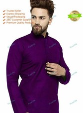 Festival Mens Kurta Cotton Top Tonic Traditional Party Wear Dress Kurta
