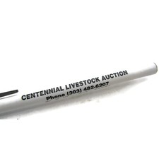 Vintage 1964 Advertising Pen Fort Collins CO Centennial Livestock Auction Promo