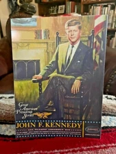 President John F. Kennedy Aurora Model Kit Reproduction Box Top Tabletop Standee