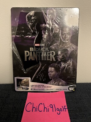 Black Panther SteelBook [Includes Digital Copy] (4K Ultra HD Blu-ray/Blu-ray)