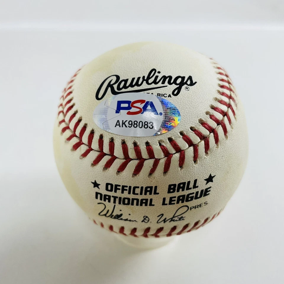 Stan Musial HOF Single Signed Autographed Official OML Baseball PSA/DNA COA - Image 3 of 4