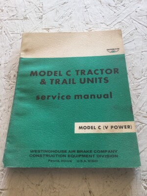 Wabco Model Model C Tractor & Trail Units Service Manual (Original)
