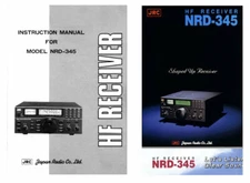 JRC NRD-345 INSTRUCTION MANUAL + COLOR BROCHURE - 32LB PAPER + 100LB COVER STOCK