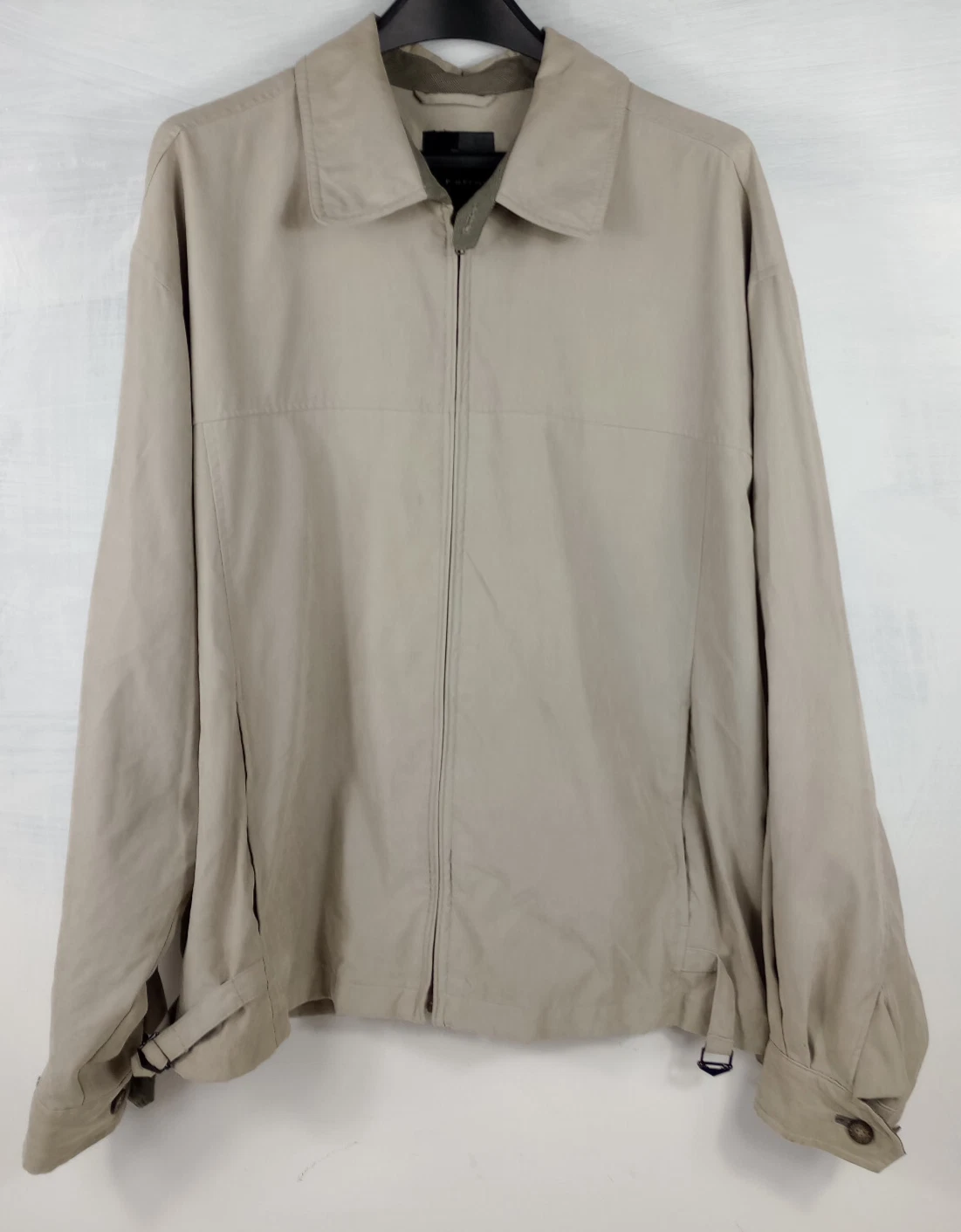 Vintage 90s J Ferrar Jacket Men's Large Beige Insulated