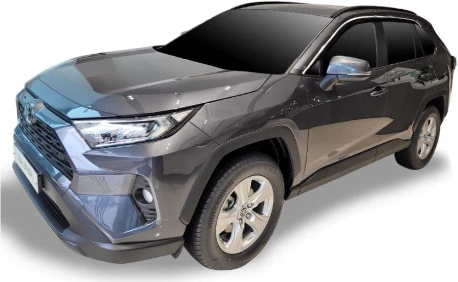 CHROME/BLACK DOOR VISOR WINDOW VENT DEFLECTOR ⭐6pcs⭐ for TOYOTA RAV4 2019-2023 - Image 4 of 4