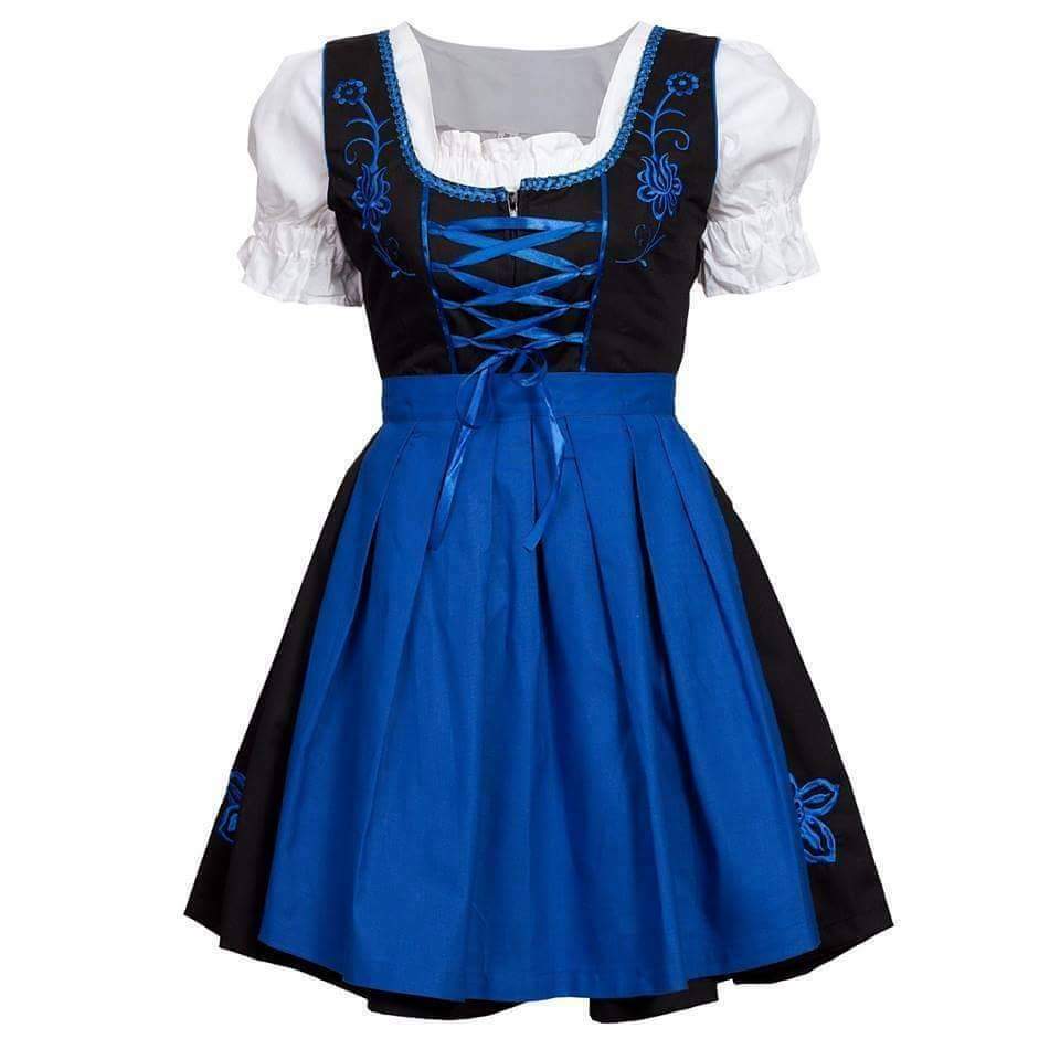 SCARLET DARKNESS Women German Oktoberfest Costumes 3 Pcs Bavarian Dirndl  Dresses | eBay