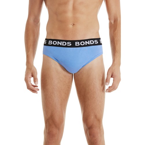 Bonds 5 Pack Mens Assorted Black Blue Grey Cotton Hipster Brief Undies Underwear - Picture 15 of 15