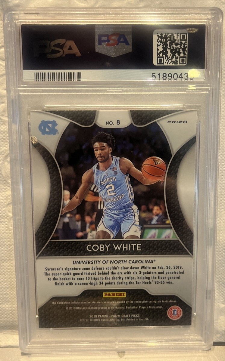 2019 Panini Prizm Draft Picks Pink Pulsar 8 Coby White Rookie RC
