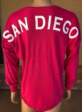 Vintage San Diego Spell Pit Spirit Long Sleeve Pink Shirt USA Made Size Medium