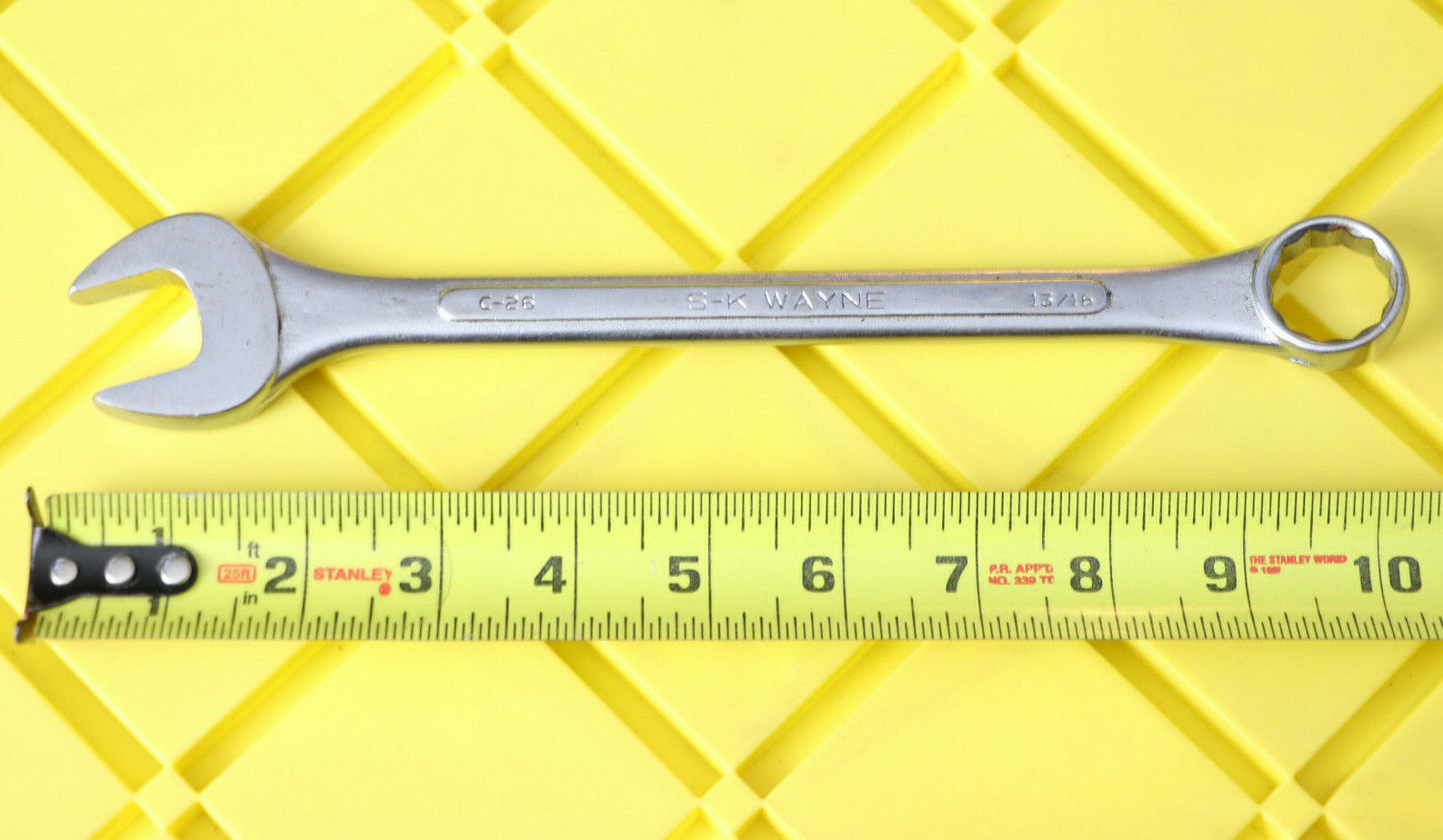 Vintage S-K SK Tools 13 4 years warranty 16'' Sacramento Mall Combination Wrench SAE C-26 FORGED