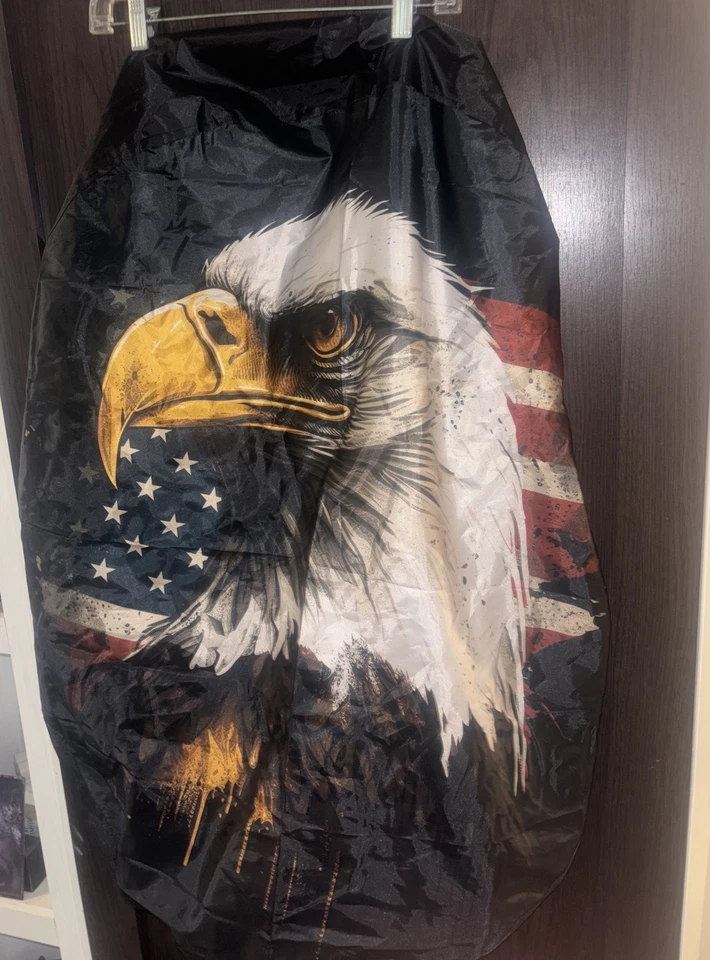 Capa de pneu sobressalente American Eagle com bandeira 17 polegadas - Imagem 2 de 4