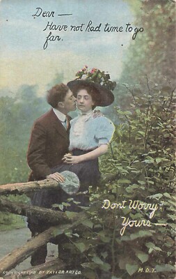 Postcard 1908 Taylor Art Co M.D.T. Don't Worry, Yours Romance