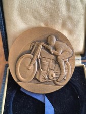 Médaille Circuit de Paris Motocycliste Huile Oléo   Graveur Delannoy   I12
