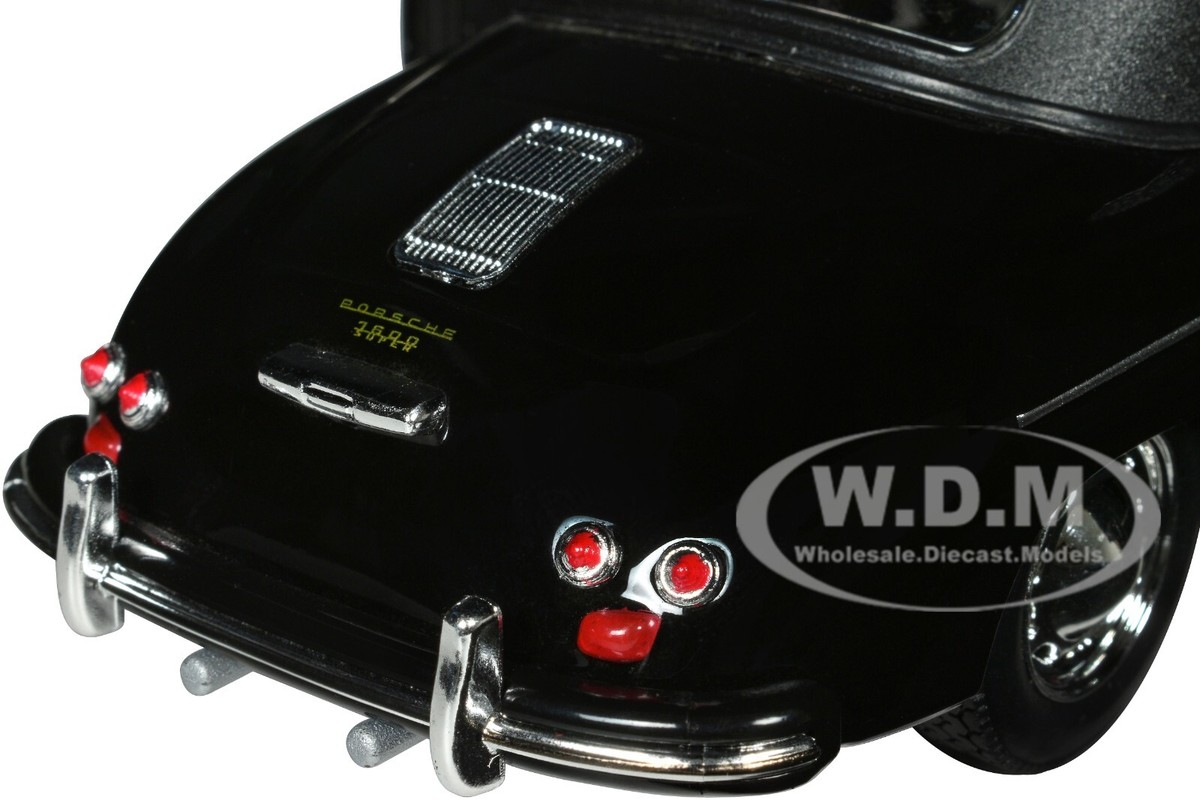 PORSCHE 356A SPEEDSTER SOFT TOP BLACK 1/24 DIECAST MODEL CAR BY