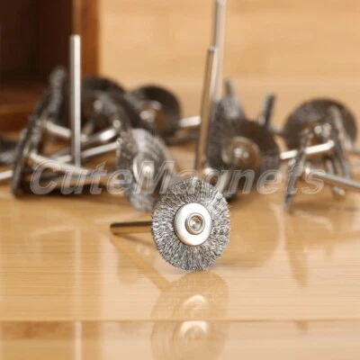 20Pcs 22mm Steel Wire Wheel Polishing Brushes for Dremel Rotary Tool Die Grinder