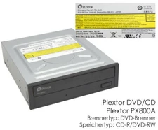 Dvd-Brenner Plextor Px-800a Cd-Rom Cd-Rw Dvd-Rom Dvd-Rw Black Ide Pata Px5