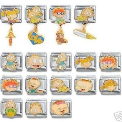 28 Rugrats Casa D'oro Italian Charm Lot 9mm Licensed 100% Authentic New