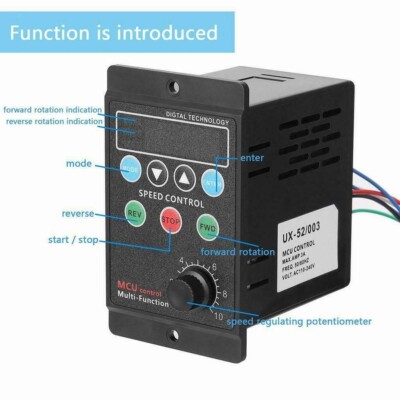 Elektronische Motorsteuerung für AC 220V Motoren mit Geschwindigkeitsregler