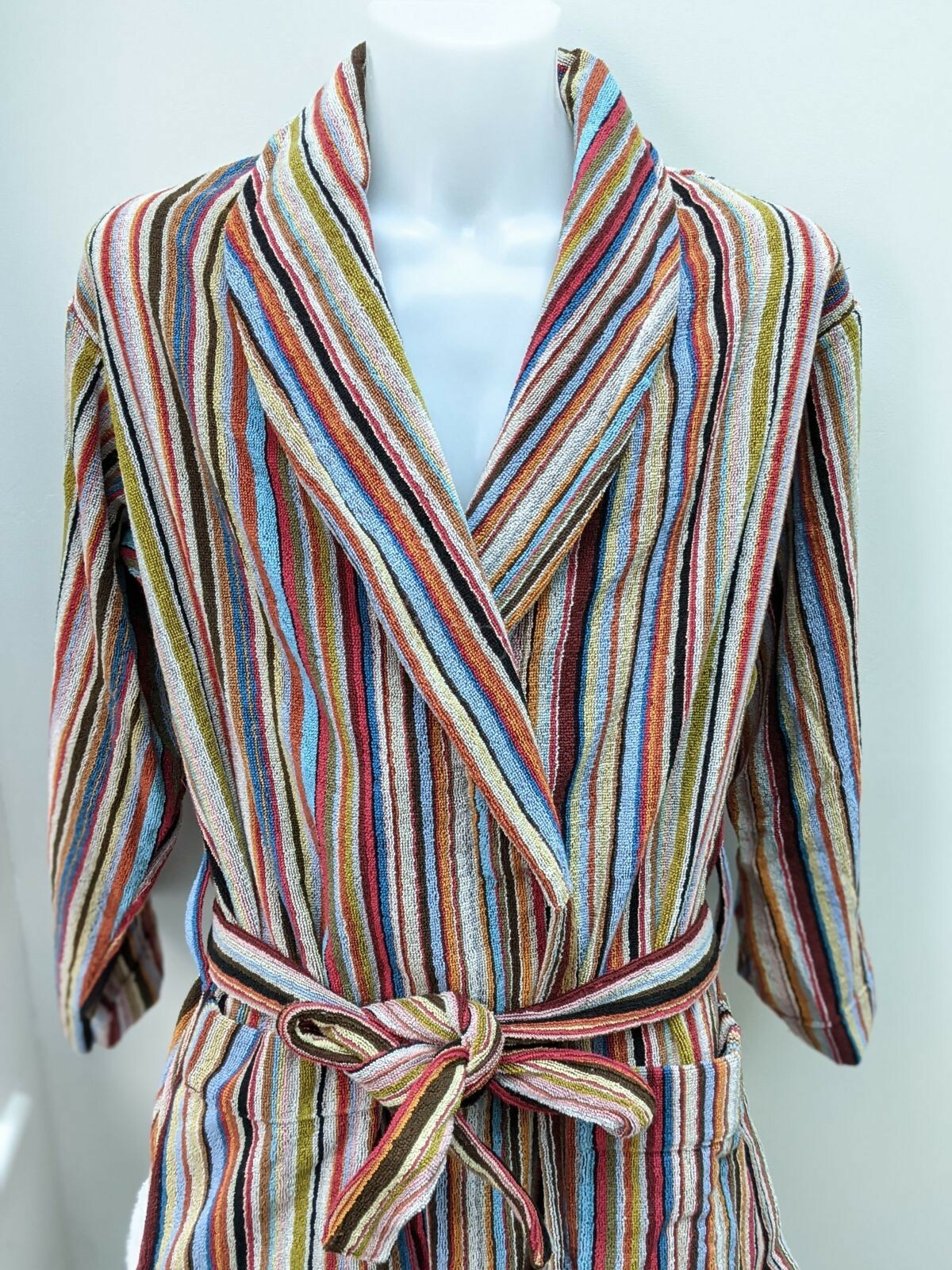 paul smith signature stripe dressing gown
