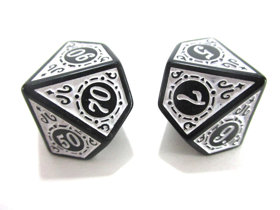 7x POLYHEDRAL GAME DICE White RPG Roleplaying NEW!! - Image 4 of 4