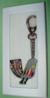 Neiman Marcus Signed Bird Charm Key Chain Ring 2015 Catalog Item Metal Neiman Marcus Signed Bird Charm Key Chain Ring 2015 Catalog Item Metal