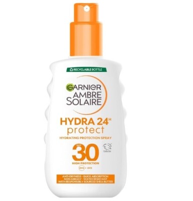 Garnier Ambre Solaire Hydra 24'' Protect Sun Spray 200ml - LSF30 Feuchtigkeitsspendende Haut
