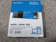 New WD Blue SN550 500GB PCIe Gen 3 x4 NVMe Internal SSD with 3D NAND Technology