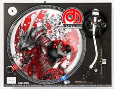 Samurai Kokoro - 7"-12" DJ slipmat for LP turntable record player 