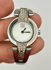 ESQ by Movado Watch Womens 23mm Silver Tone Bling E5226 #2.29