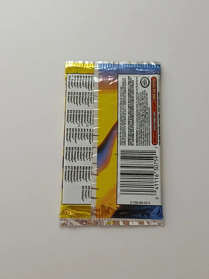 Pokemon Topps Chrome Serie 1 Booster Pack Precintado 2000 Foto 2 de 4
