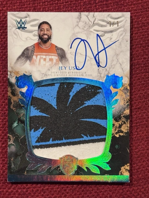 JEY USO : 2025 Topps Royalty WWE : Platinum 1/1 Patch Autograph Auto 1 of 1 🔥