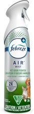 Febreze Air Freshener Spray, Heavy Duty Pet Air Freshener for Home, Pet Friendly