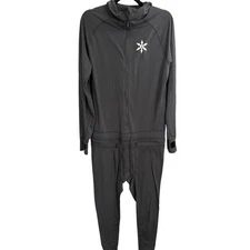 Air Blaster Hooded Ninja Suit Women Base Layer L Black Classic Snowboard Stretch