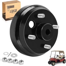 Golf Cart Brake Drum Hub Assembly for EZGO TXT PDS 1982-up Electric  BLACK