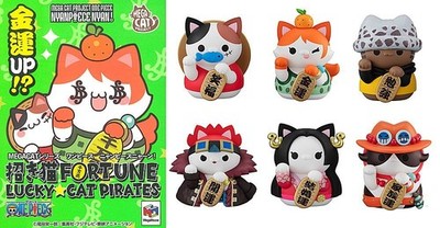 Mega Cat Project ONE PIECE Nyan Fortune Lucky Cat Pirates Figure