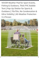 VEVOR Sports Tent Instant Pop-Up Tent Shelter Weather Proof 4-8 People Clear