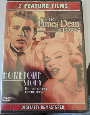 NEW SEALED James Dean Story Hometown Story DVD 2 Feature Films Monroe