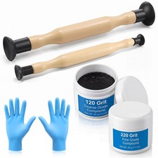 Complete Valve Grinding Kit 2 Lapping Sticks 120 220 Grit Compound Complete Valve Grinding Kit 2 Lapping Sticks 120 220 Grit Compound