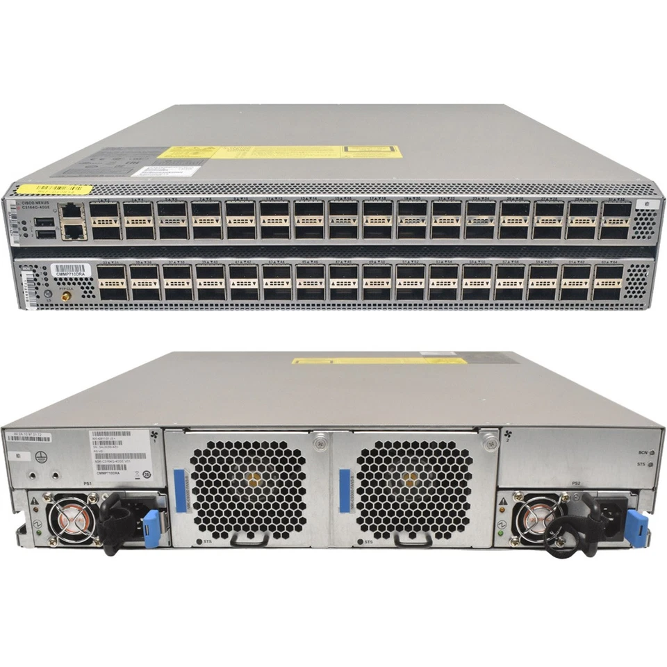 Cisco Nexus N3K-C3164Q-40GE 64-Port 40G QSFP+ 2U Ethernet Switch +Rack Ears - Bild 4 von 4