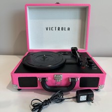 Victrola Journey Portable Record Player 3-Speed Bluetooth Turntable Suitcase