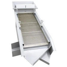 3 Layers 2&4&6mm Round Hole Stainless Steel Linear Vibrating Screen 220V 150W*2