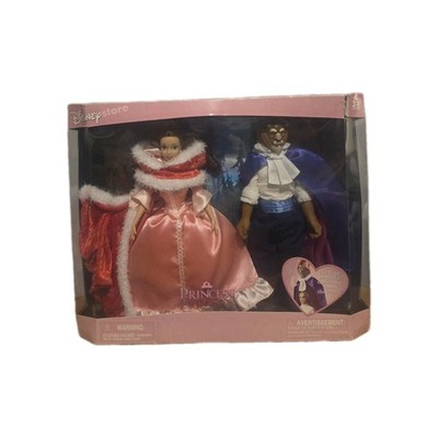 Disney Store Disney Princess Belle & Beast Transforming Doll Set 12'' (2pc)