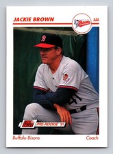 1991 Line Drive Pre-Rookie #50 JACKIE BROWN Buffalo Bisons