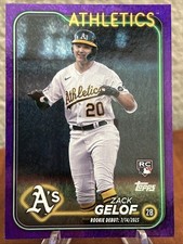 2024 Topps Update Series - Rookie Debut Zack Gelof #US131 Purple Holo Foilboard