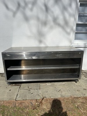 Stainless Steel Cabinet Table  72'' Long x 30'' Wide x 35'' Tall | Commercial Use!