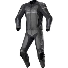 Alpinestars GP Force Chaser 2PC Size 50 2 Piece Motorcycle Leather Suit Black
