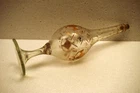Antique Bohemian Glass Gulabdan Rosewater Sprinkler Gilded 10.5in c1900 Decore"R